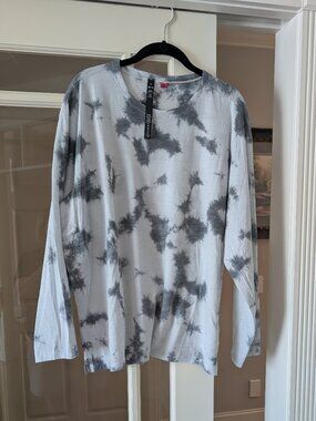 Lululemon LAB Wool Blend All Yours Long Sleeve Mimic Tie Dye Vapor Asphalt Grey